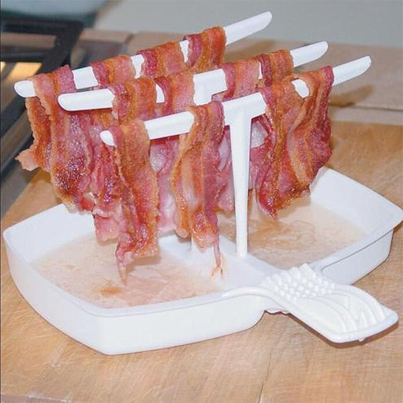 Removable Bacon Tray Rack Microwave Bacon